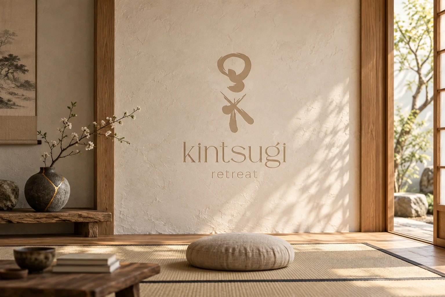 Espace de méditation Kintsugi Retreat.